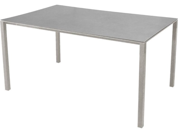 Cane Line Outdoor Pure Aluminum 59''W x 29''D Rectangular Dining Table