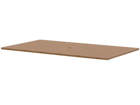 Cane Line Outdoor Lansing Teak 70''W x 39''D Rectangular Table Top with Umbrella Hole