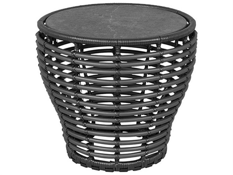 Cane Line Outdoor Basket Wicker Small 17'' Round Coffee Table