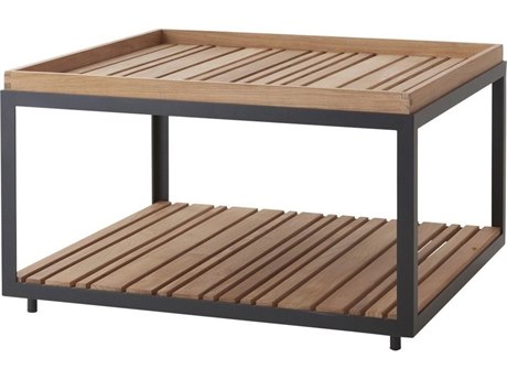 Cane Line Outdoor Lansing Aluminum Small 31.2'' Square Coffee Table