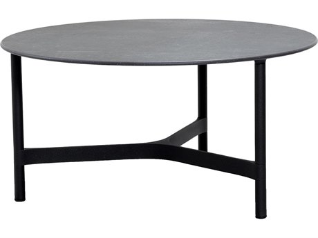 Cane Line Outdoor Twist Aluminum 35''Wide Round Coffee Table