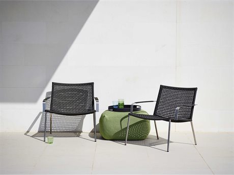 Cane Line Outdoor Straw Aluminum Lounge Set