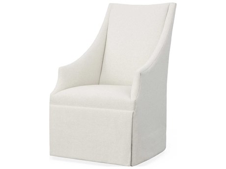 Century Furniture Chair White Upholstered Arm Dining