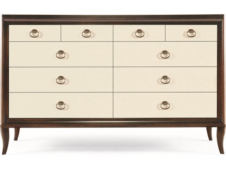 Century Furniture Tribeca 8-Drawers Brown Maple Wood Double Dresser