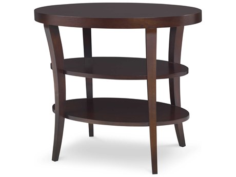 Century Furniture Tribeca Oval Wood End Table