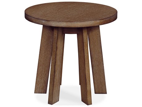 Century Furniture Mesa Baymont Round Wood Napa Cerused End Table