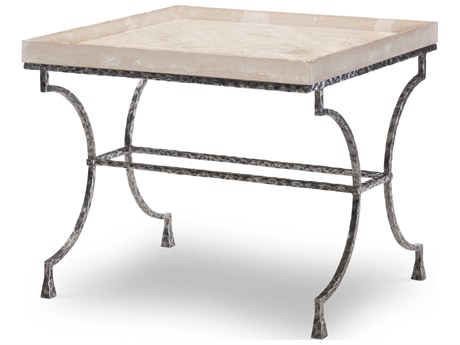 Century Furniture Mesa Rectangular Faux Stone End Table