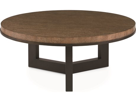 Century Furniture Mesa Round Wood Napa Melange Coffee Table