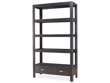 Century Furniture Camden Black Rustic Bookcase