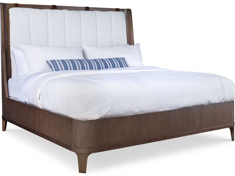 Century Furniture Bowery Place Brown Oak Wood King Platform Bed