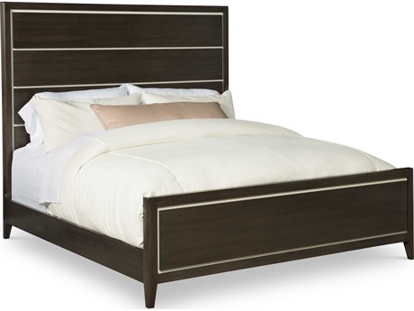 Century Furniture Aria Brownstone Oxford White Beech Wood King Platform Bed