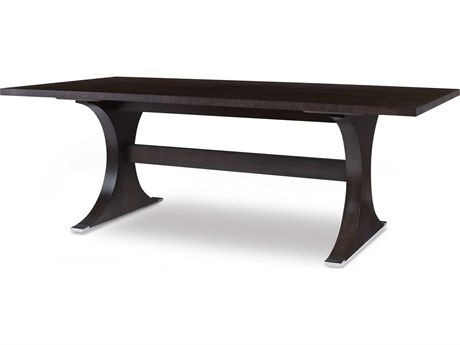 Century Furniture Aria Rectangular Wood Brownstone Dining Table