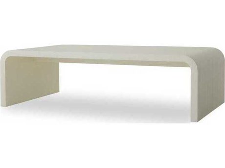 Century Furniture Carrier And Company Case Rectangular Faux Leather Coffee Table