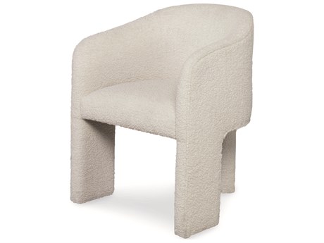 Century Furniture Cadence White Upholstered Arm Dining Chair