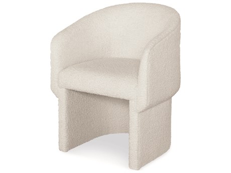 Century Furniture Cadence White Upholstered Arm Dining Chair