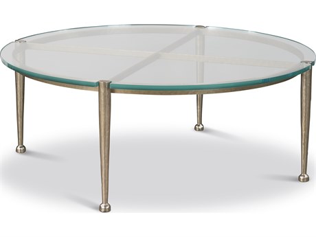 Century Furniture Cadence Round Glass Coffee Table