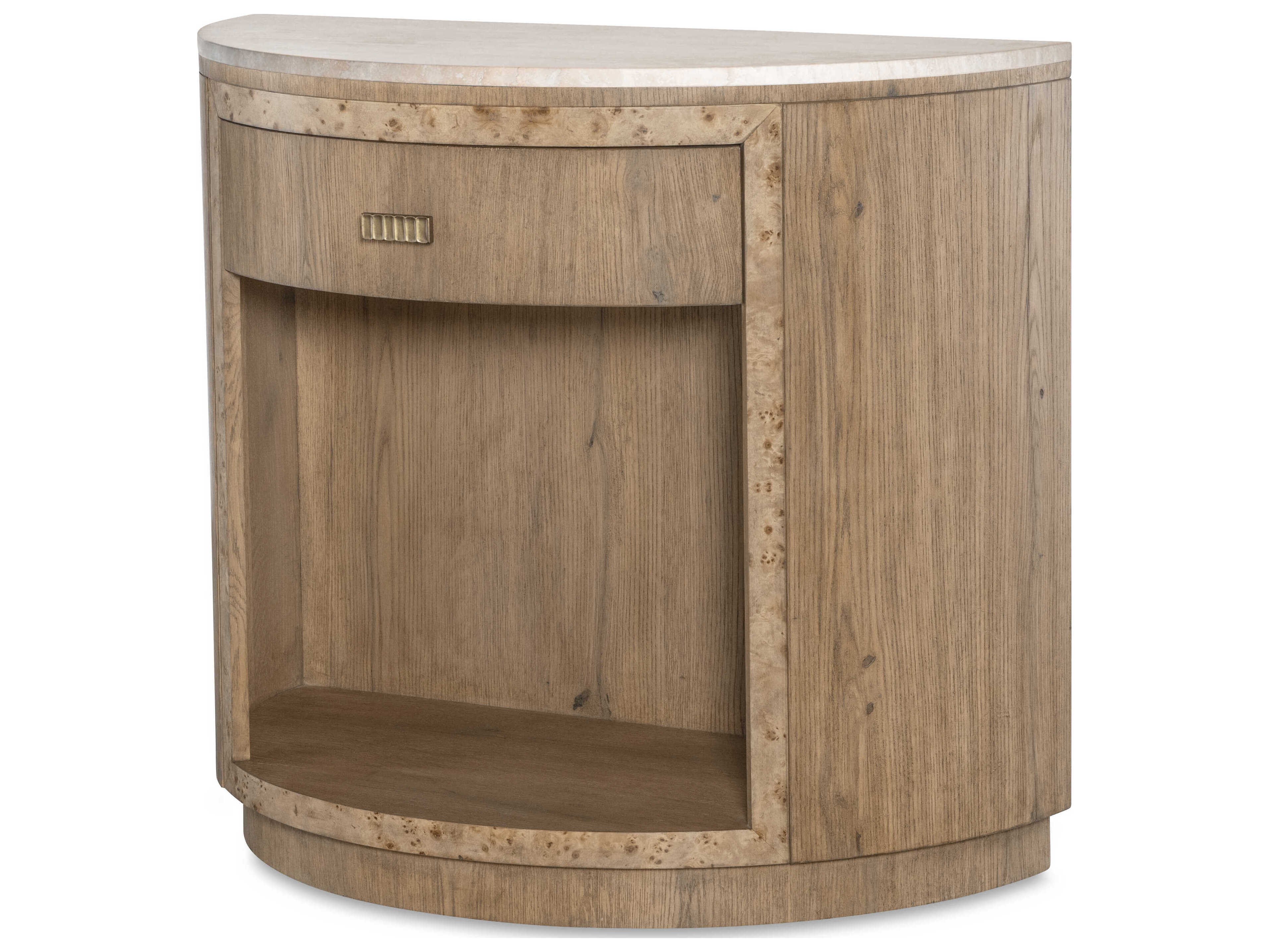 Century Furniture Monterey 1-Drawer Natural Oak Wood Nightstand