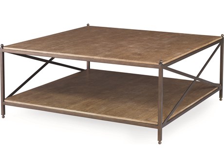 Century Furniture Details Occasional Square Wood Desert Coffee Table