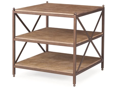 Century Furniture Details Occasional Square Wood Desert End Table