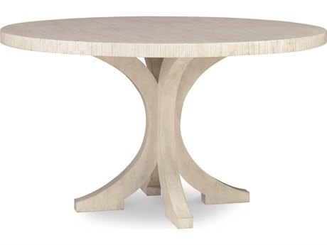 Century Furniture Curate Round Wood Peninsula Dining Table