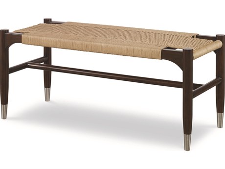 Century Furniture Curate Sand Black Accent Bench