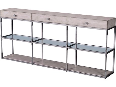 Century Furniture Curate Rectangular Wood Peninsula Console Table