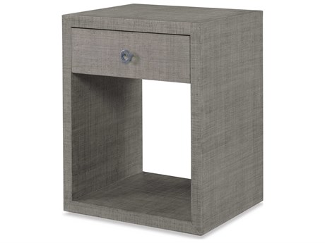 Century Furniture Curate 1-Drawer Gray Mahogany Wood Nightstand