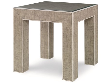 Century Furniture Curate Square Glass French Grey Peninsula End Table