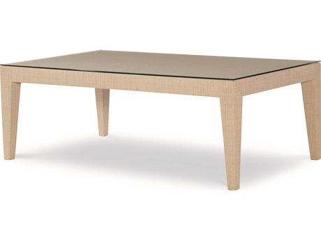 Century Furniture Curate Rectangular Glass Natural Coffee Table