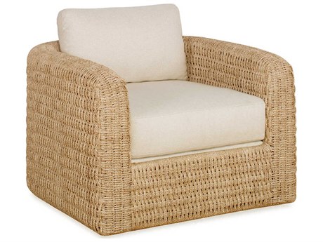 Century Furniture Curate Swivel Beige Fabric Accent Chair