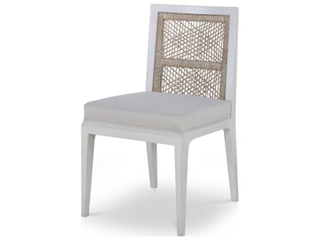 Century Furniture Curate Hardwood White Upholstered Side Dining Chair