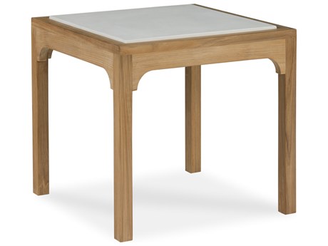 Century Furniture Tangier Rectangular Glass Natural End Table