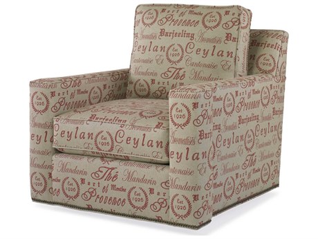 Century Furniture Swivel Fabric Accent Chair