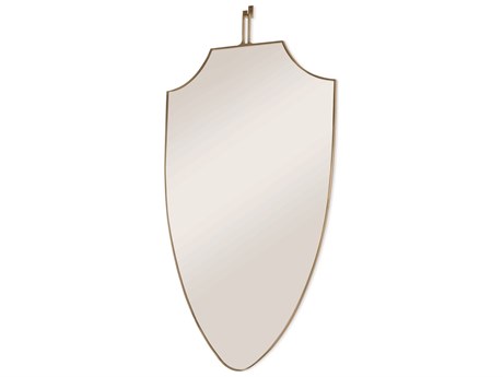 Century Furniture Windsor Smith Polished Gold Shield Wall Mirror