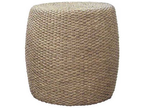 Century Furniture Grand Tour Round Wicker End Table