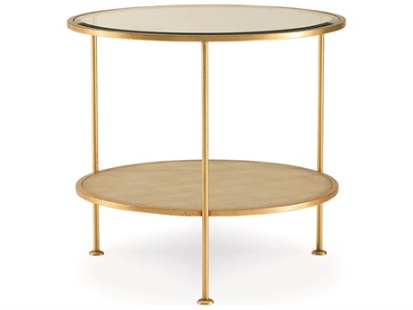 Century Furniture Monarch Round Glass End Table