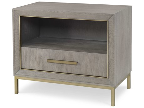 Century Furniture Monarch 1-Drawer Gray Oak Wood Nightstand
