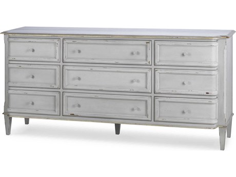 Century Furniture Monarch Madeline 9-Drawers Gray Acacia Wood Dresser