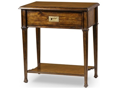Century Furniture Monarch 1-Drawer Brown Acacia Wood Nightstand