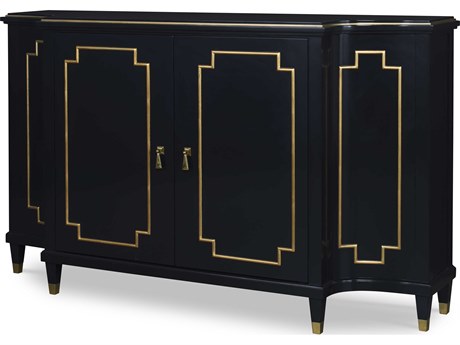 Century Furniture Monarch Demilune Wood Console Table