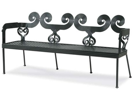 Century Outdoor Thomas O'Brien Augustine Litchfield Green Aluminum Garden Bench