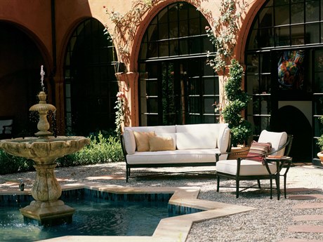 Century Outdoor Andalusia Cordoba Aluminum Cushion Lounge Set