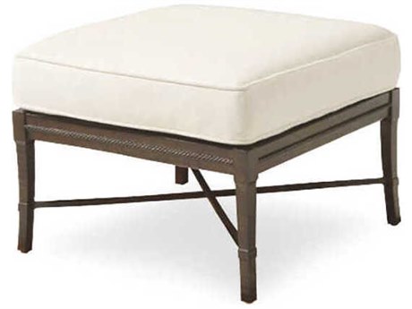 Century Outdoor Andalusia Cordoba Aluminum Cushion Ottoman