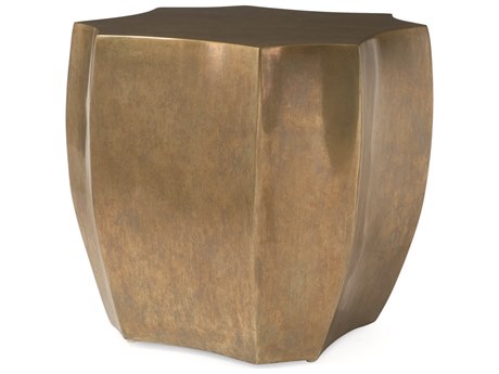 Century Furniture Grand Tour Metal Antique Brass End Table