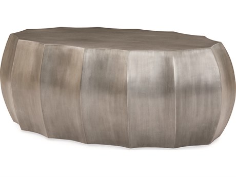 Century Furniture Grand Tour Oval Metal Zinc Coffee Table