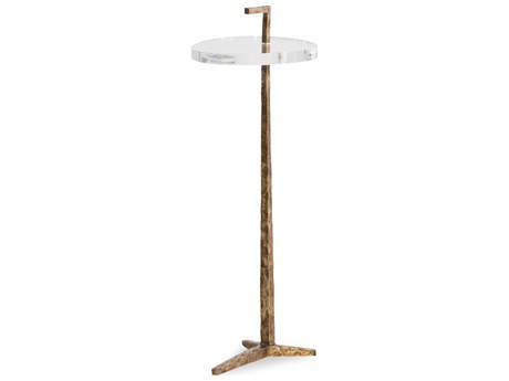 Century Furniture Grand Tour 9" Antique Bronze Acrylic End Table