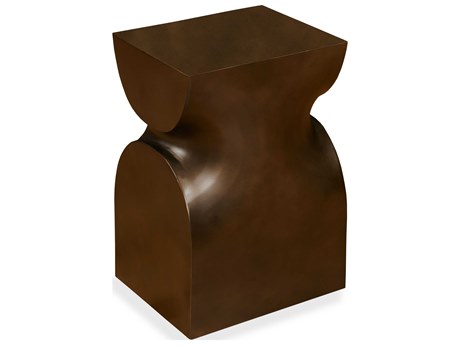 Century Furniture Grand Tour Square Metal Brass End Table