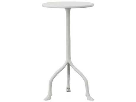 Century Furniture Grand Tour Round Metal White End Table