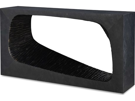 Century Furniture Grand Tour Rectangular Metal Slate Bronze Console Table