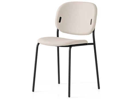 Connubia Yo! Black Upholstered Side Dining Chair